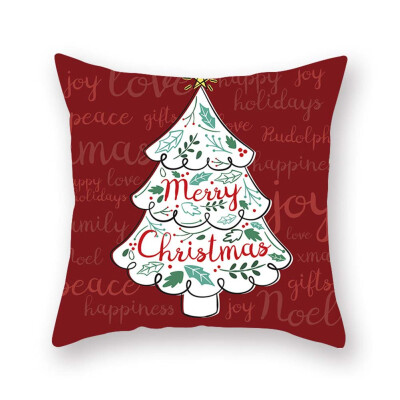 

18 X 18 Inch New Christmas Decoration Pillowcase Santa Claus Pillow Case Bedroom Decoration Cushion Cover Without Inner