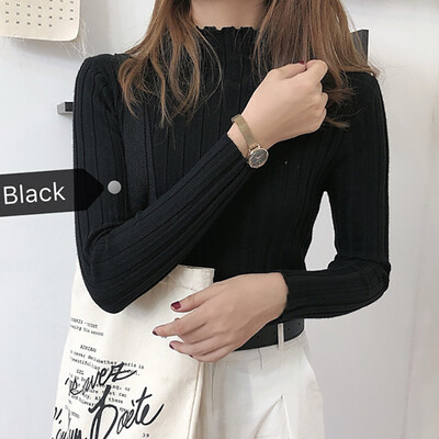 

New Autumn Winter Women Knitted Turtleneck Sweater Solid Slim Pullover Female Knit Sweaters Jumper Jersey Pull Femme Hiver