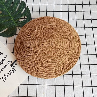 

Berets children summer days are thin linen bud hats spring&autumn British retro octagonal painters hats