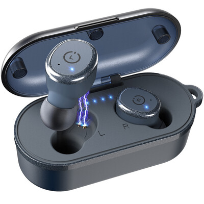 

TOZO T10 Bluetooth 50 Wireless Earbuds with Wireless Charging Case IPX8 Waterproof TWS Stereo Headphones in-Ear Built-in Mic Head