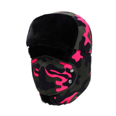 

Winter Warm And Thicker Hats Women Men Outdoor Cycling Windproof And Waterproof Warm Hats Outdoor Adults Ear Protector Hats