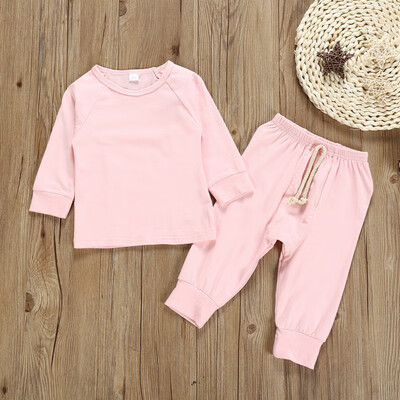 

2pcs Toddler Baby Girls Clothes Autumn Winter Baby Boys Clothes Tos T-shirt Long Pants Outfits Kids Baby Boy Set Clothing