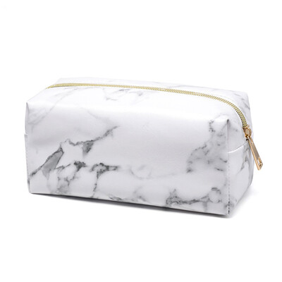 

3 Styles Optional Marble Bag Makeup Travel Cosmetic Bags Brush Pen Pencil Case Organizer Pouch Holder Bag 1Pc