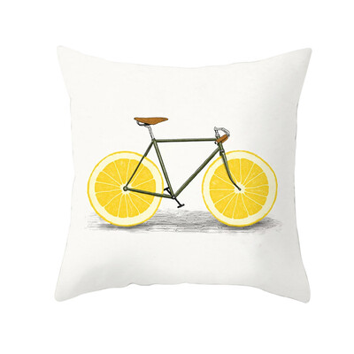

〖Follure〗Yellow Polyester Pillow Case Sofa Car Waist Throw Cushion Cover Home Decoration