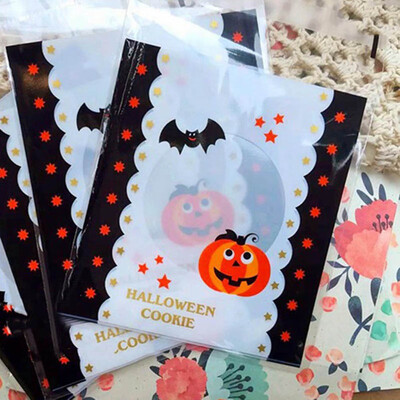 

Multistyle Halloween Candy Bread Packaging Bags Self-Adhesive Plastic Bags Biscuits Snack Baking Package