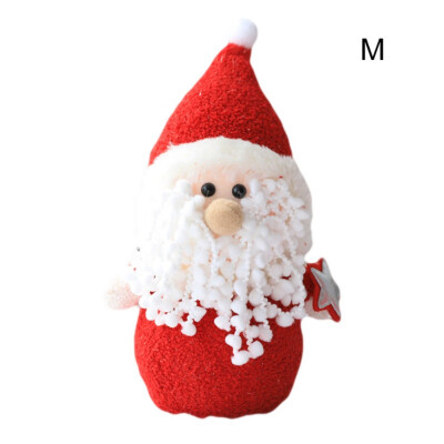 

2020 New Christmas Plush Foam Santa Doll Figurine Ornament Xmas Holiday Gift Festive Party Decor Supplies