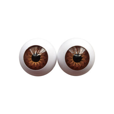 

Scary Doll Baby Realistic Half Round Hollow Fake Eyes Eyeballs DIY Mask Doll Toys Halloween DIY Accessories Props