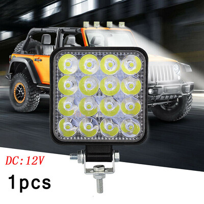 

4Pack 48W 16LED Work Light Flood Beam Bar Car SUV ATV Off-Road Driving Fog Lamps