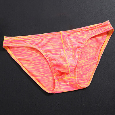 Mens Breathable Briefs Underwear Printed Low Rise Bikini Lingerie Bulge Pouch