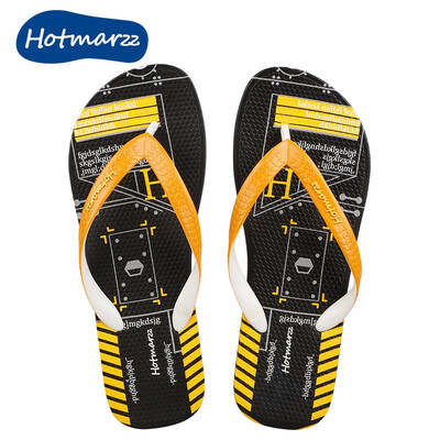 

hotmarzz non-slip printed mens flip-flops summer flip-flops beach shoes
