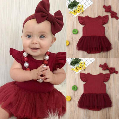 

Toddler Infant Baby Girls Summer Clothes Princess Romper Dress Jumpsuit Bodysuit