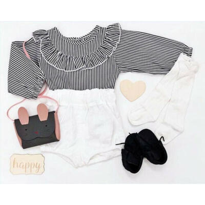 

2PCS Newborn Infant Kids Baby Girl Outfits Clothes T-shirt TopsShorts Pants Set