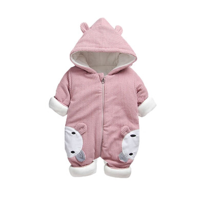 

2108 New Baby rompers Overalls Clothes Winter Boy Girl Garment Thicken Warm Pure Cotton Outerwear coat jacket kids Snow Wear