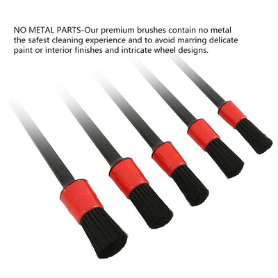 

5pcs Paint Car Wash Detailing Brush Clean Trim Seats Wheel Cleaning