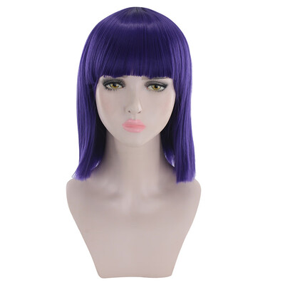 

〖Follure〗Short Straight Heat Resistant Synthetic Hair Gray Nature Black Womens