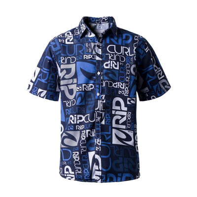 

Toponeto Spring&Summer Fashion Couple Personal Printed Short-sleeved Beach Tops