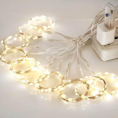 

Siaonvr USB Curtain Lights 300 LED 8 Modes with Control Christmas Party