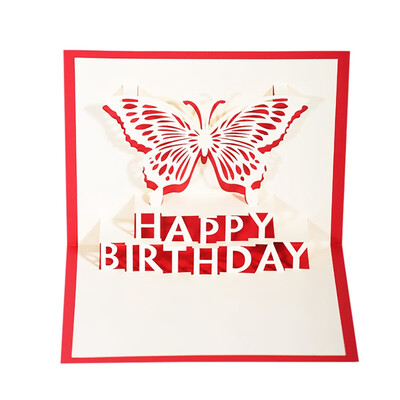 

3D Butterfly Pops Up Card Cake Pops Up Card Birthday Pops Up Card Anniversary Greeting Invitation Card Wedding Invitations Card