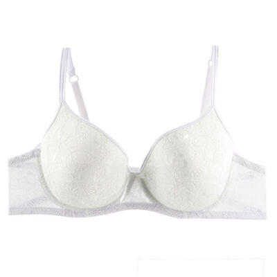 

C Cup Women Full Cup Push Up Bras Lace Floral Rimless Gathered Women Bras Back Closure Under Wire Padded Underwear Bralette