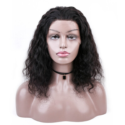 

BEAUDIVA Brazilian Curly Human Hair Wigs Natural Color 130 Lace Wigs With Full End Short Bob Wigs 0317D