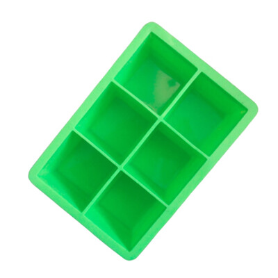 

Big 6 Giant Jumbo Large Size Silicone Ice Cubes Mold Square Tray Mould DIY Tools