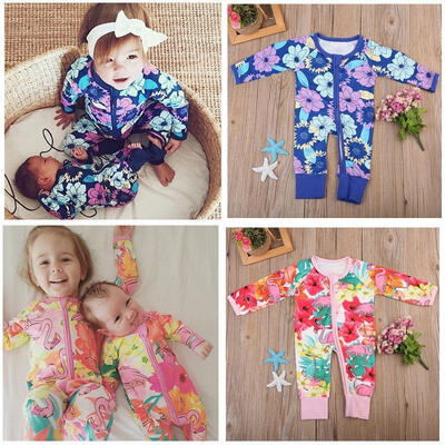 

Newborn Infant Baby Boys Girls Flower Romper Bodysuit Jumpsuit Outfits Clothes