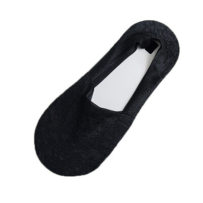 

Fashion Style New Ice silk shallow mouth invisible socks silicone anti-slip boat socks summer sneakers boat sock slippers