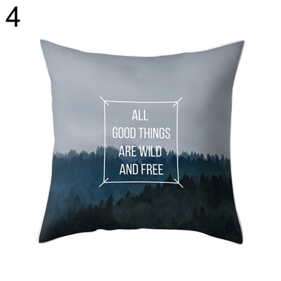 

Mountain Forest Path Tree Pillow Case Cushion Cover Sofa Bed Car Office Decor