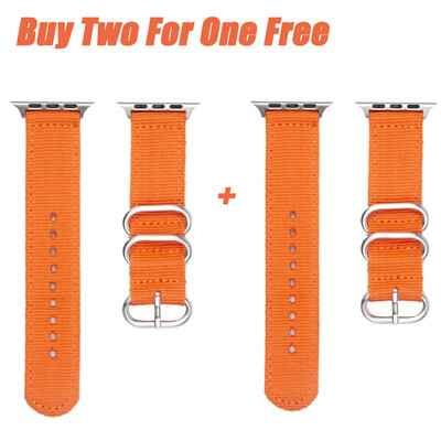 

〖Follure〗Silver Buckle Nylon Strap Replacement For Apple Watch Series 1234 38mm40mm
