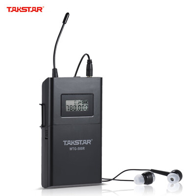 

TAKSTAR WTG-500R UHF Wireless Acoustic Transmission Receiver 100m Effective Range 6 Selectable Channels LCD Display with Earphone