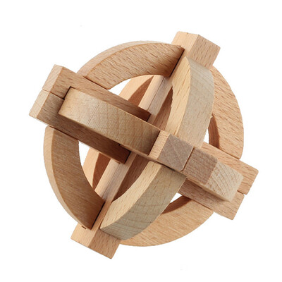 

Tailored Wooden Intelligence Toy Chinese Brain Teaser Game 3D IQ Puzzle for Kids Adults