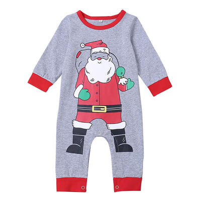 

Baby Rompers fpr girls&boys Christmas Cotton Rompers Full Sleeve Printed Solid Casual Fashion Comfortable Clothing