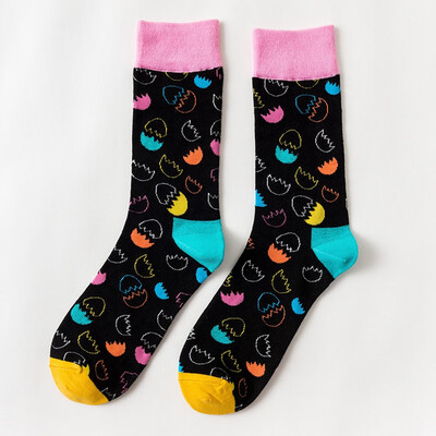 

Easter egg personality socks color men&women high tube fashion casual socks breathable comfort