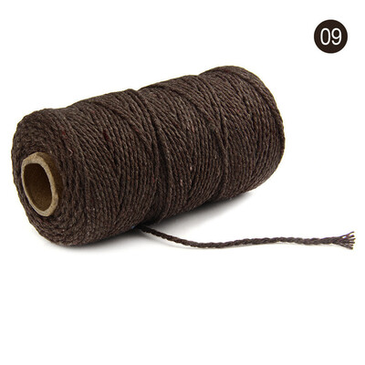 

Siaonvr 100m Long100Yard Pure Cotton Twisted Cord Rope Crafts Macrame Artisan String