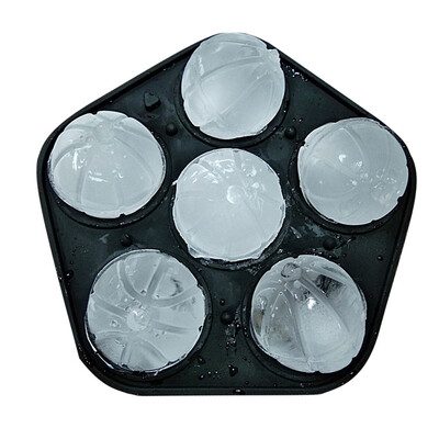 

Toponeto Basketball Gel Ice Lattice Make Ice Baking Mould 6 Grid With Lid