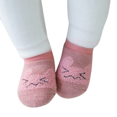 

New Baby Boys Girls Infant Autumn Cotton Cartoon Thicken Socks Warm Anti Slip Floor Sock Leg Warmer