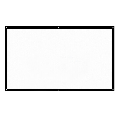 

H84 84 Portable Projector Screen HD 169 White Dacron 84 Inch Diagonal Video Projection Screen Foldable Wall Mounted for Home Th