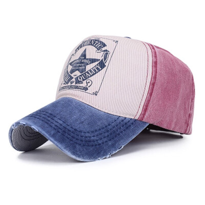 

Men Women Vintage Star Embroidered Snapback Baseball Cap Outdoor Sports Adjustable Hats