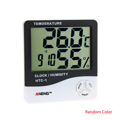 

HTC-1 Temperature Humidity Meter 24 Hours Clock Temperature Humidity Tester Detector Desk-top Stand