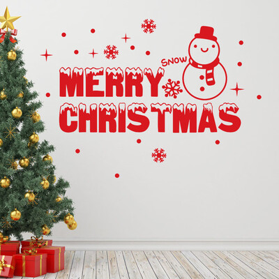 

Tailored New Year 2019 Merry Christmas Wall Sticker Home Shop Windows Decals Decor