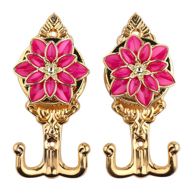 

2pcs European Lotus Curtain Hook Wall Hangers Rustless Window Door Curtain decoration Accessories