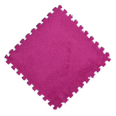 

Gobestart 3030cm Kids Carpet Foam Puzzle Mat EVA Shaggy Velvet Baby Eco Floor 7 colors