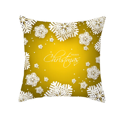 

Tailored Christmas Pillow Case Glitter Polyester Sofa Throw Cushion Cover Home Decor