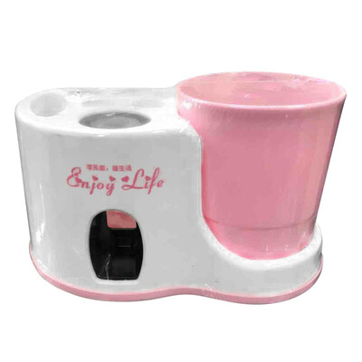 

Creative Toothbrush Holder Wash Suit Automatic Squeeze Toothpaste Toothbrush Holder Sucker Family Bathroom Tools