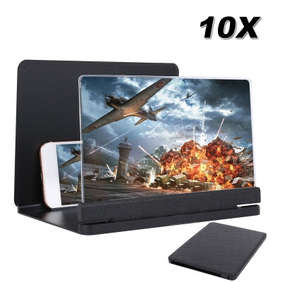 

3D Mobile Phone Screen Magnifier 10" HD Video Amplifier for Smartphone Stand
