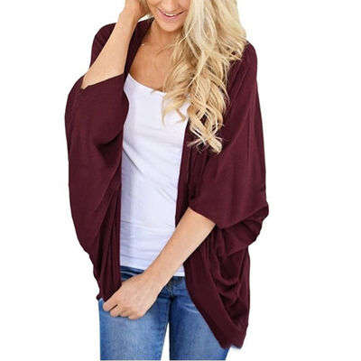 

Women Autumn Fashion Solid Color Loose All-match Long Sleeve Concise Casual Blouse