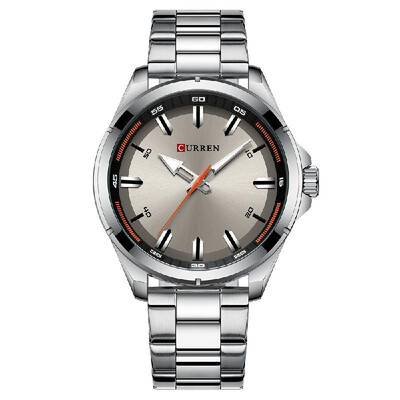 

CURREN Men Quartz Business Fashion Watch Stainless Steel Strap Simple Creative Wristwatch for Business Date Party Gift