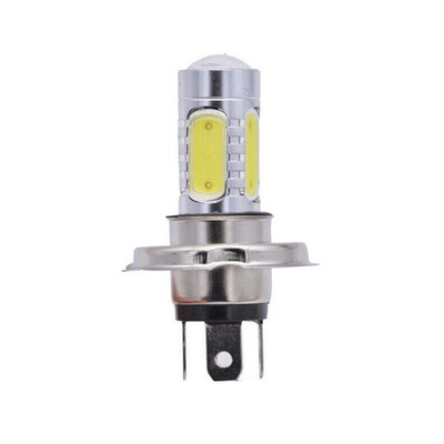 

AU H4 9003 COB LED Bulb White HiLow Beam Motorcycle Headlights High Power 6000K