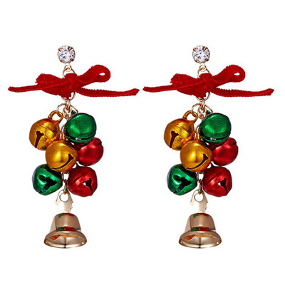 

Fashion Simple Christmas Ornaments Cartoon Christmas Eve Apple Snowman Elk Earrings Cute Gold Earrings Wild Jewelry