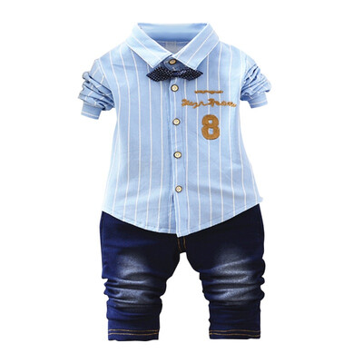 

0-4 T Baby Boy Sets Autumn Spring Casual Suits Shirt Pants Sportswear Kids Clothing Infant Baby Sets Fashion Sports Clothes